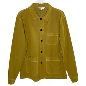 Peter Millar M Mens Khaki Brown Moleskin Chore Coat Classic Fit